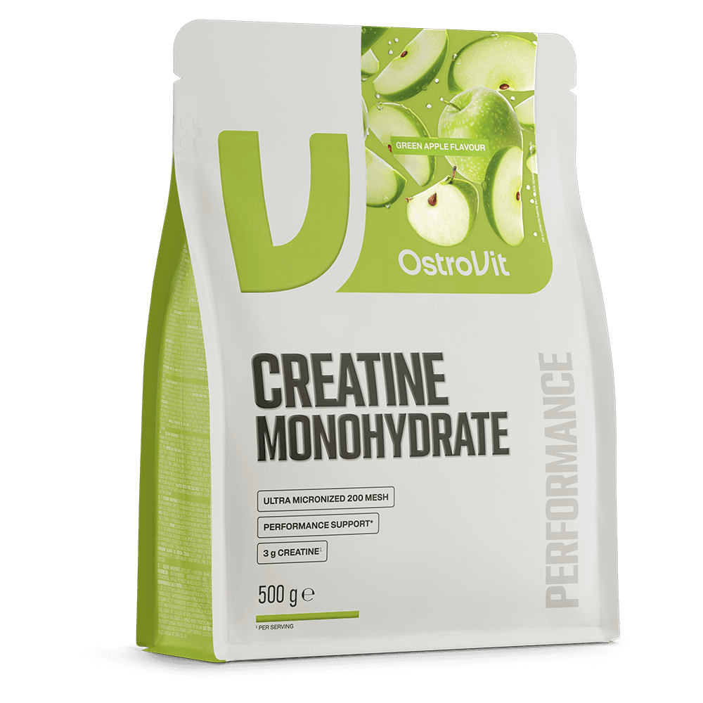 OstroVit 100% Créatine Monohydrate OstroVit Aromatisée 500g — saveur Pomme verte