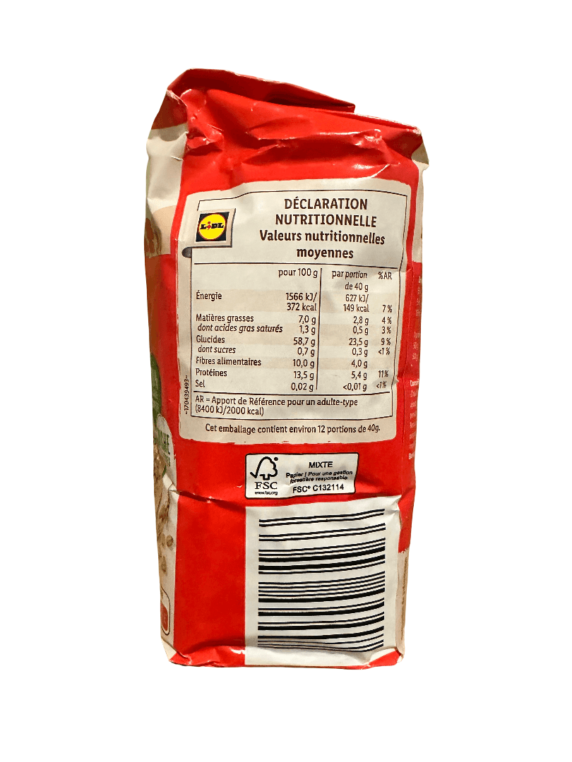 Crownfield Flocon D'avoine 500g — saveur Nature
